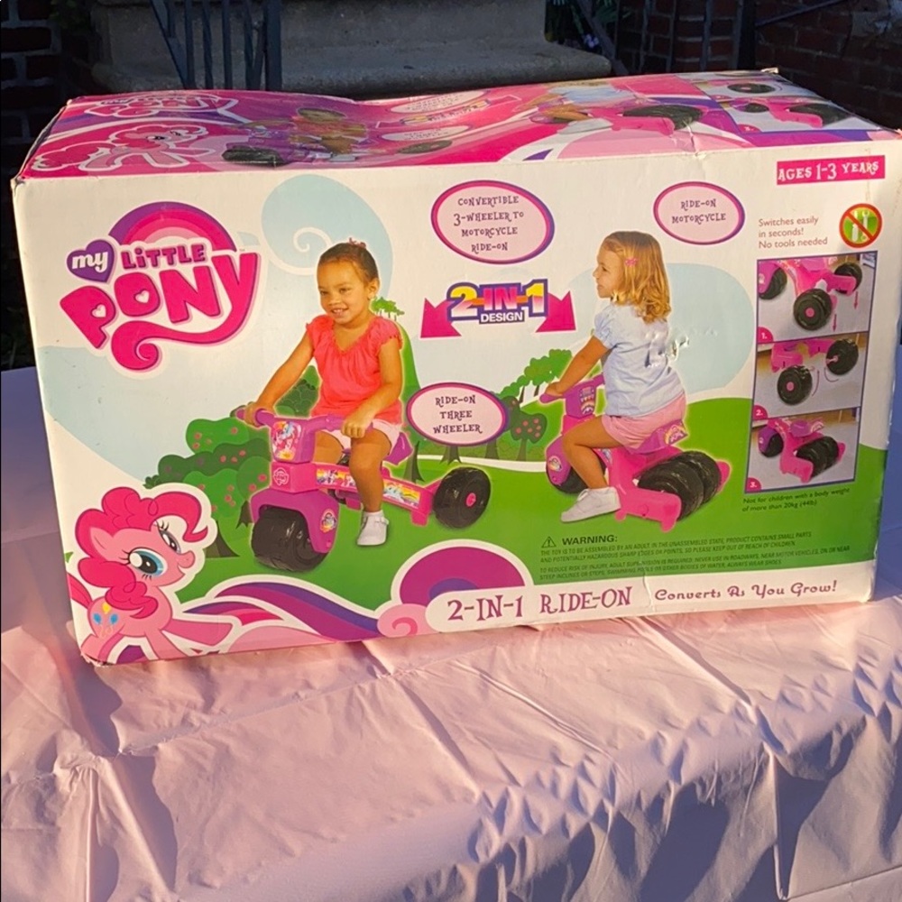 2-in-1 my little pony ride on